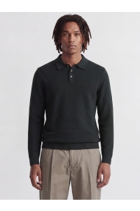 Jack and Jones JPRBLURILEY KNIT POLO LS scarab/twist