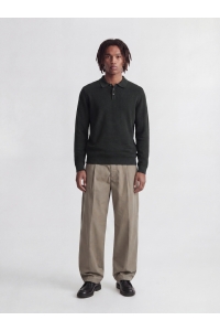 Jack and Jones JPRBLURILEY KNIT POLO LS scarab/twist