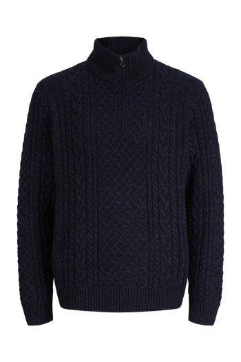 Jack and Jones  JPRBLUCALLUM CABLE KNIT HALF ZIP Heren