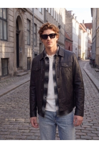 JJESOHO OLLIE OVERSHIRT LS SN asphalt/check