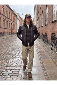 JJESOHO OLLIE OVERSHIRT LS SN olive night/check