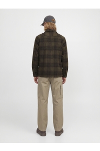JJESOHO OLLIE OVERSHIRT LS SN olive night/check