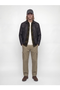 JJESOHO OLLIE OVERSHIRT LS SN olive night/check