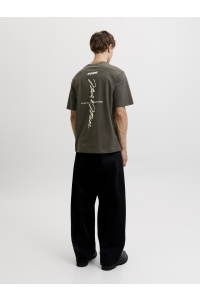 Jack and Jones JCOCLUB BACK SCRIPT TEE SS CREW NEC: peat