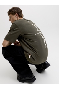 Jack and Jones JCOCLUB BACK SCRIPT TEE SS CREW NEC: peat