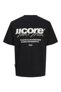 Jack and Jones JCOCLUB BACK SCRIPT TEE SS CREW NEC: black