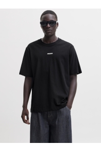 Jack and Jones JCOCLUB BACK SCRIPT TEE SS CREW NEC: black
