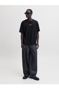 Jack and Jones JCOCLUB BACK SCRIPT TEE SS CREW NEC: black