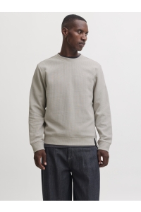 Jack and Jones JCOFUSION WAFFLE BRAND SWEAT CREW N: dove