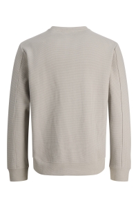 Jack and Jones JCOFUSION WAFFLE BRAND SWEAT CREW N: dove