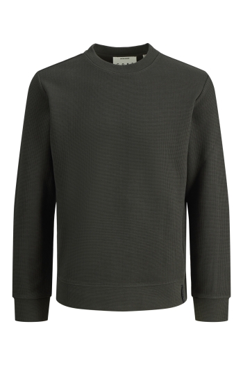 Jack and Jones  JCOFUSION WAFFLE BRAND SWEAT CREW N: