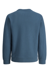 Jack and Jones JCOFUSION WAFFLE BRAND SWEAT CREW N: orion blue