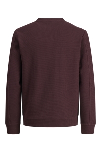 Jack and Jones JCOFUSION WAFFLE BRAND SWEAT CREW N: fudge