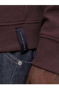 Jack and Jones JCOFUSION WAFFLE BRAND SWEAT CREW N: fudge