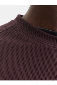 Jack and Jones JCOFUSION WAFFLE BRAND SWEAT CREW N: fudge