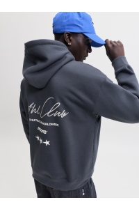Jack and Jones JCOCLUB BACK SCRIPT PRINT SWEAT HOO: outer space