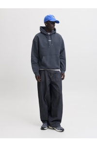 Jack and Jones JCOCLUB BACK SCRIPT PRINT SWEAT HOO: outer space