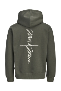 Jack and Jones JCOCLUB BACK SCRIPT PRINT SWEAT HOO: peat