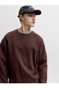 JJEACE SWEAT CREW NECK NOOS bitter chocolate