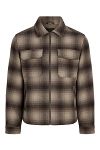 Jack and Jones JPRBLUWAKEFIELD WOOL BLEND JACKET S: plaza taupe/check