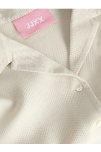 Jack and Jones JXGLOBAL WAFFLE 3/4 RESORT SHIRT WV: moonbeam