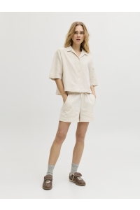 Jack and Jones JXGLOBAL WAFFLE 3/4 RESORT SHIRT WV: moonbeam