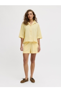 Jack and Jones JXGLOBAL WAFFLE 3/4 RESORT SHIRT WV: sunlight