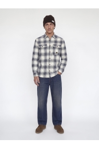 Jack and Jones JPRBLUIVY CHECK L/S OVERSHIRT SN dark navy