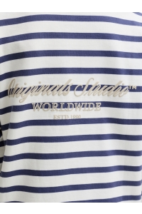 Jack and Jones boys JORNORREBRO STRIPE TEE LS CREW NECK: crown blue