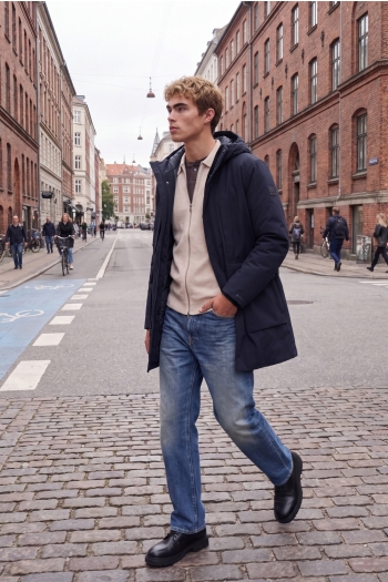 Jack and Jones  heren jack dark navy JPRBLAMOON PARKA AW26