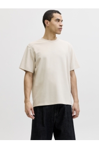 Jack and Jones JCOSPONGYTEE SS CREW NECK SMU moonbeam/set with shorts