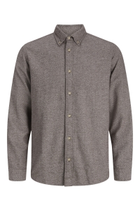 Jack and Jones JPRBLUHARVEY TWILL SOLID L/S SHIRT : hot fudge
