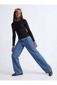 Jack and Jones JXTOKYO WIDE MR6002 DNM GRL BN blue denim/mid blue