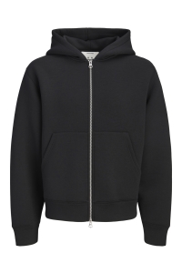 Jack and Jones JCOLEGACY SWEAT SCUBA ZIP HOOD NOOS black