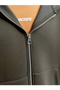Jack and Jones JCOLEGACY SWEAT SCUBA ZIP HOOD NOOS peat