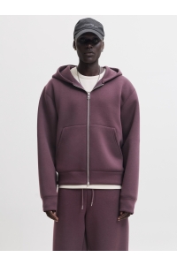 Jack and Jones JCOLEGACY SWEAT SCUBA ZIP HOOD NOOS fudge