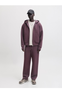 Jack and Jones JCOLEGACY SWEAT SCUBA ZIP HOOD NOOS fudge