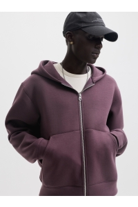 Jack and Jones JCOLEGACY SWEAT SCUBA ZIP HOOD NOOS fudge