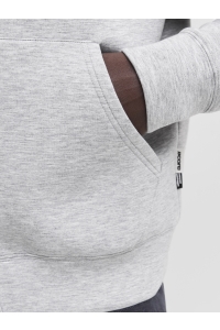 Jack and Jones JCOLEGACY SWEAT SCUBA ZIP HOOD NOOS light grey melange