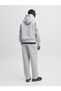 Jack and Jones JCOLEGACY SWEAT SCUBA ZIP HOOD NOOS light grey melange