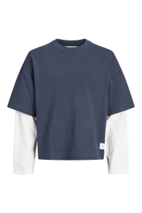 Jack and Jones boys JCOECHO DOUBLE LAYERED SWEAT CN JNR outer space
