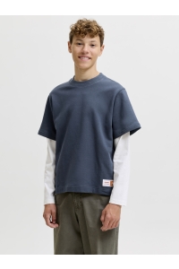 Jack and Jones boys JCOECHO DOUBLE LAYERED SWEAT CN JNR outer space