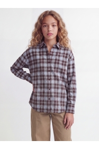 Jack and Jones JXJAMIE CHECK FLANNEL SHIRT WVN SN : skyway/checks
