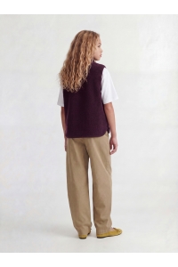 Jack and Jones JXVERA TEDDY VEST OTW GRL SN winetasting