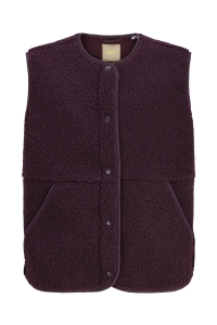Jack and Jones JXVERA TEDDY VEST OTW GRL SN winetasting