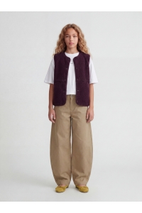 Jack and Jones JXVERA TEDDY VEST OTW GRL SN winetasting