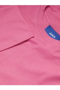 Jack and Jones JXANDREA SS LOGO TEE JRS SN GRL carmine rose/magenta jjxx logo