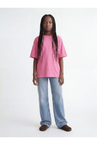 Jack and Jones JXANDREA SS LOGO TEE JRS SN GRL carmine rose/magenta jjxx logo