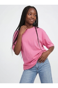 Jack and Jones JXANDREA SS LOGO TEE JRS SN GRL carmine rose/magenta jjxx logo