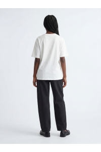 Jack and Jones JXANDREA SS LOGO TEE JRS SN GRL bright white/black jjxx logo